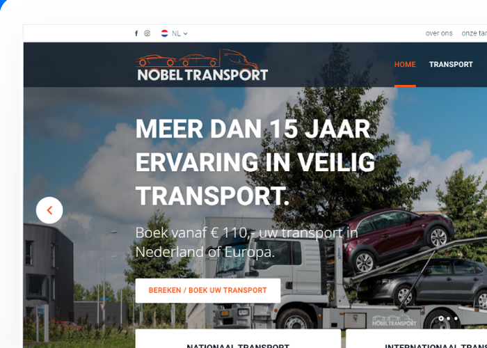 Online marketing succes voor Jeffrey Ootes - Nobel Transport